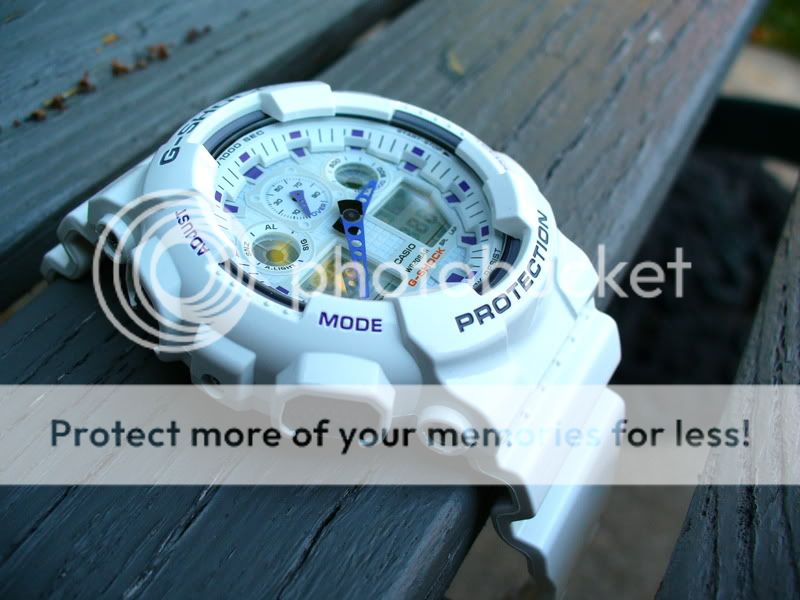 White G-Shock  (GA100-7A) GSHOCKS006